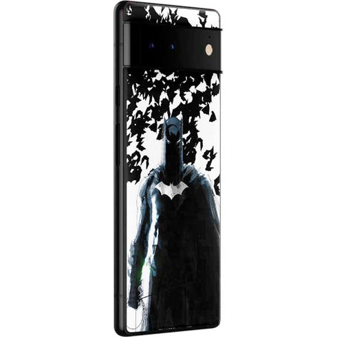 DC Comics Batman Holding batarang Art Google Pixel 6 Skin